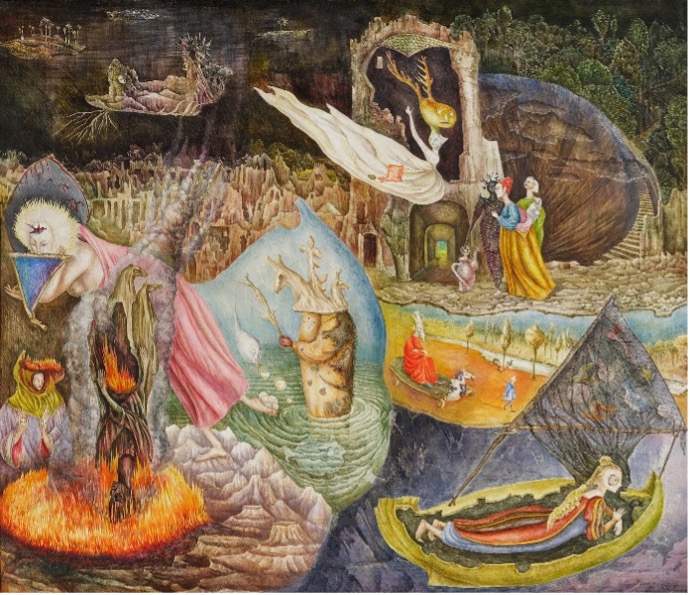 Leonora Carrington, Les Distractions de Dagobert (1945)
