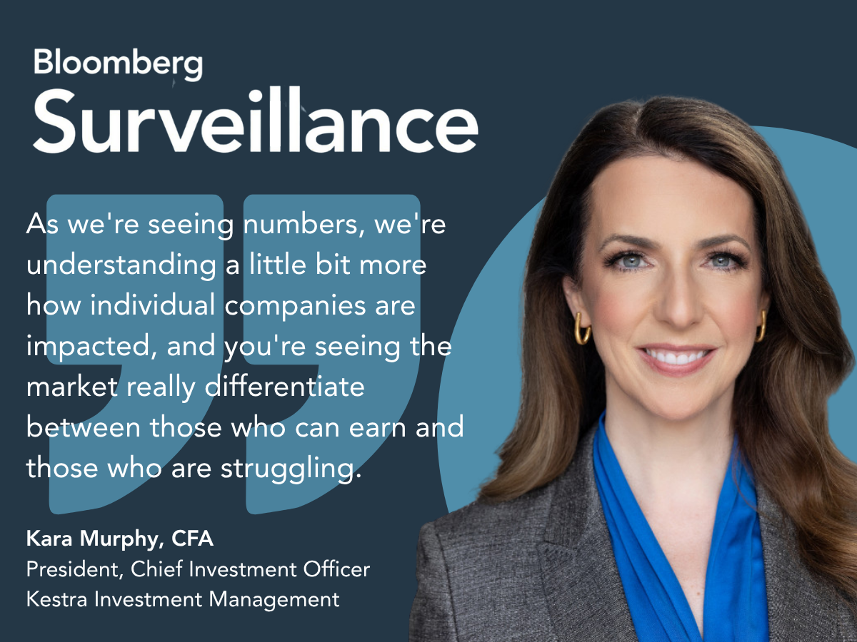 A quote card featuring Kara Murphy's headshot and a quote from her recent feature on the bloomberg Surveillance podcast. class=