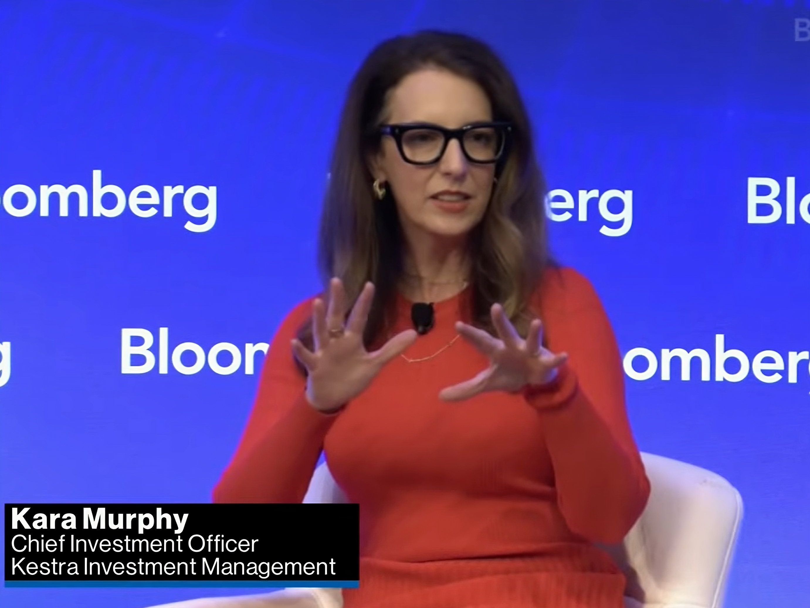 image featuring Kara Murphy speaking on a Bloomberg panel